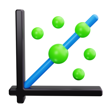 Scatter Plot  3D Icon