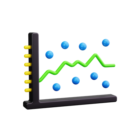 Scatter Plot  3D Icon