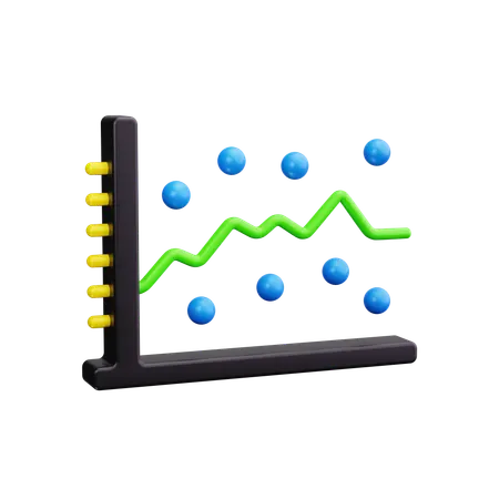 Scatter Plot  3D Icon