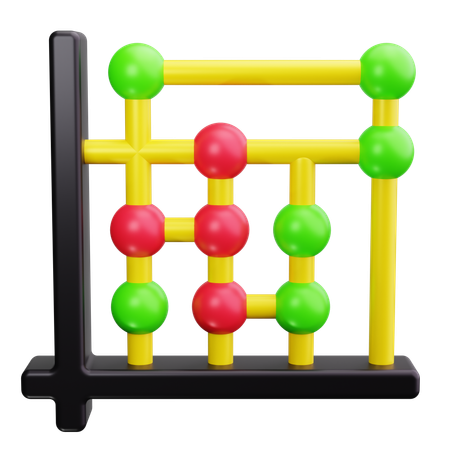 Scatter Plot  3D Icon