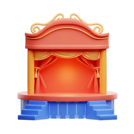 Scène de théâtre  3D Icon