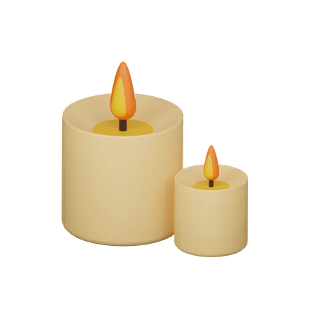 Scented Candle 3 D Icon 3D Icon