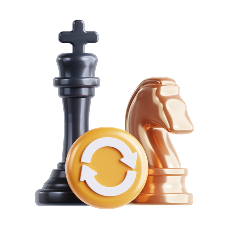 Schach-Rochade  3D Icon