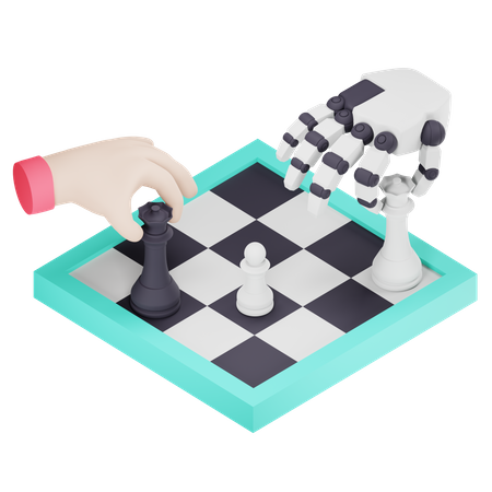 Schach spielen  3D Icon