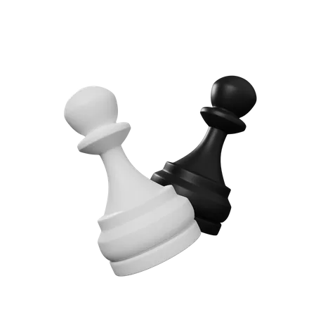 Schachfiguren  3D Illustration