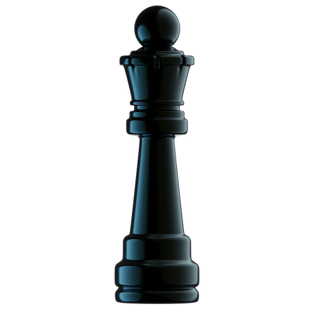 Schachkönigin  3D Illustration
