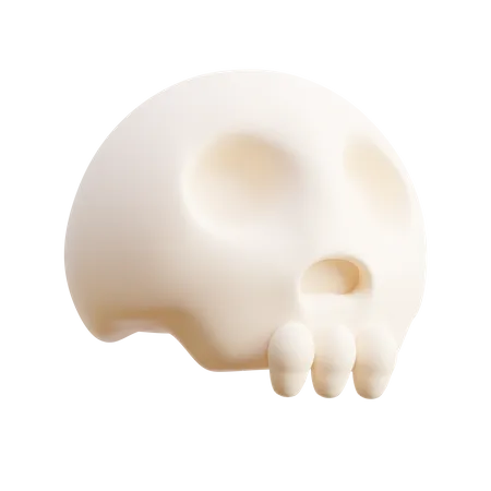 Halloween Totenkopf 3 D Symbol 3D Icon