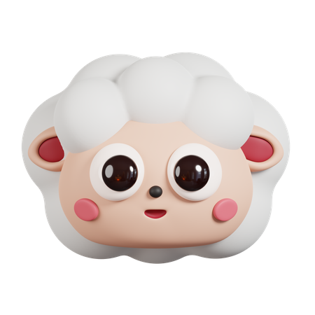 Schafgesicht  3D Emoji