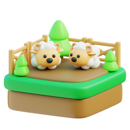 Schaffarm  3D Icon