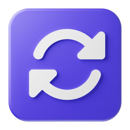 Schaltfläche „Aktualisieren“  3D Icon