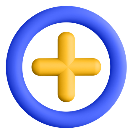 Schaltfläche „Hinzufügen“  3D Icon