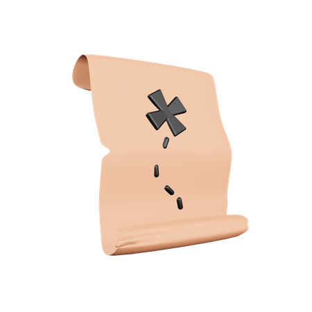 Schatzkarte  3D Icon