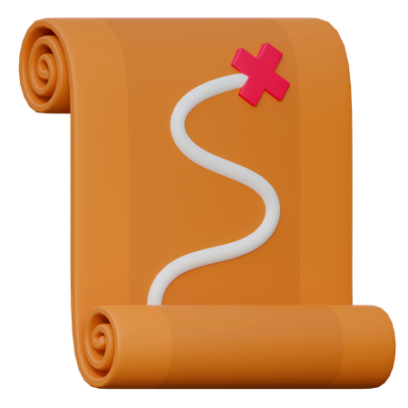 Schatzkarte  3D Icon