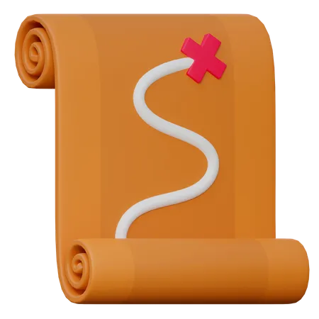 Schatzkarte  3D Icon