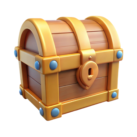 Schatztruhe  3D Icon