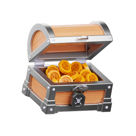 Schatztruhe  3D Icon