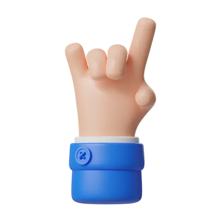Stein auf der Hand Geste  3D Icon