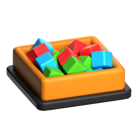 Schaumstoffblöcke  3D Icon