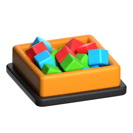 Schaumstoffblöcke  3D Icon