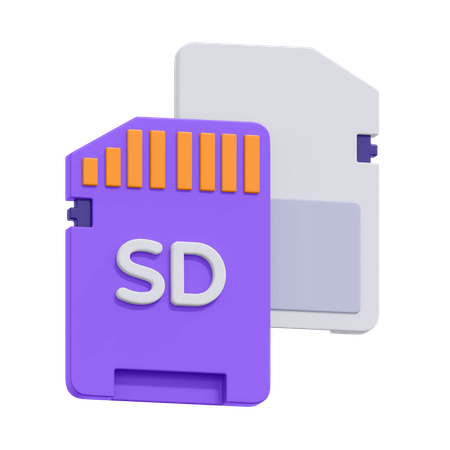 Scheda SD della fotocamera  3D Icon