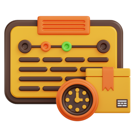 Schedule  3D Icon