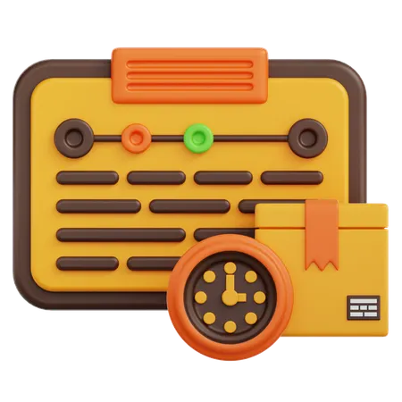 Schedule  3D Icon