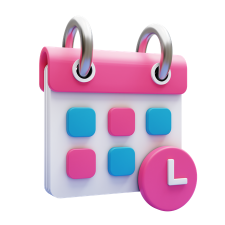 Schedule  3D Icon