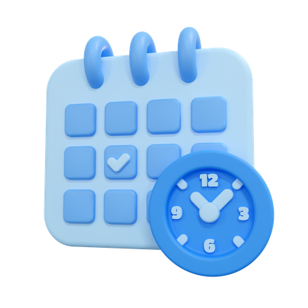 Schedule  3D Icon