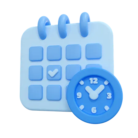 Schedule  3D Icon