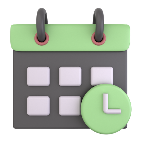 Schedule  3D Icon