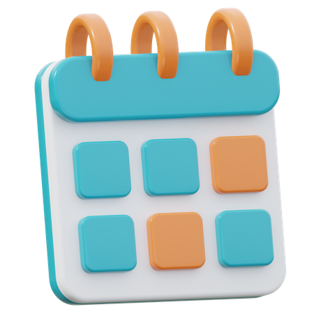 Schedule  3D Icon