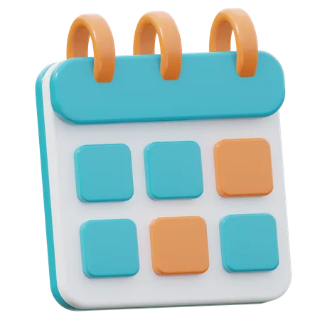 Schedule  3D Icon