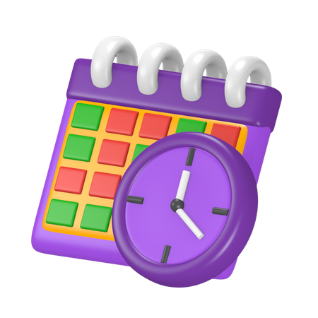 Schedule  3D Icon