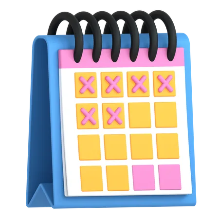 Schedule  3D Icon