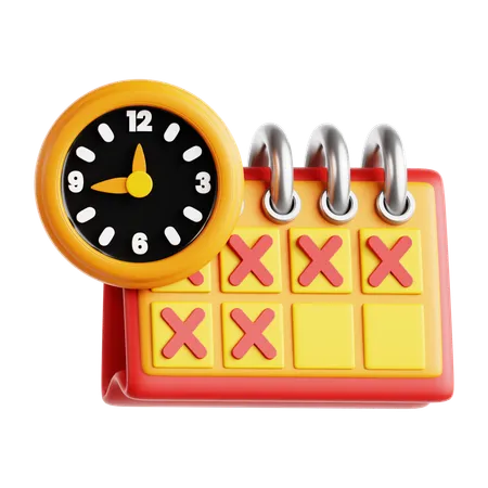 Schedule  3D Icon