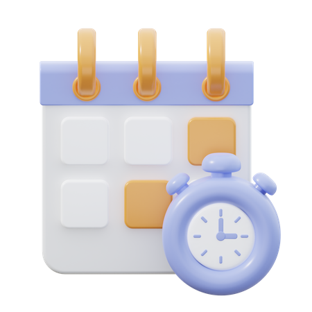 Schedule  3D Icon