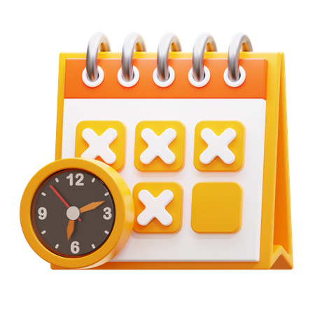 SCHEDULE  3D Icon