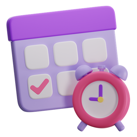 Schedule  3D Icon