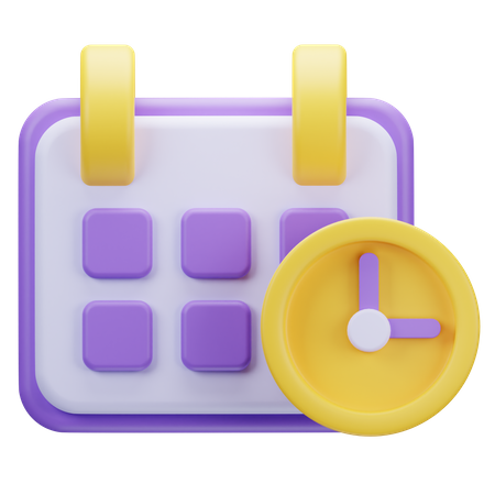Schedule  3D Icon