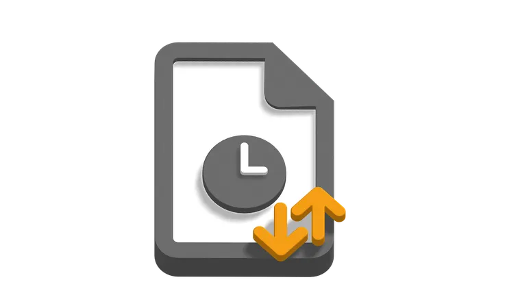 Schedule data  3D Icon