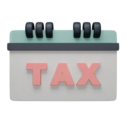 Schedule For Tax Payments 3D Icon