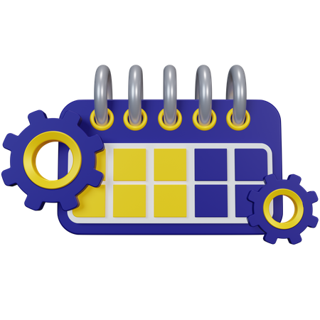 Schedule Management  3D Icon