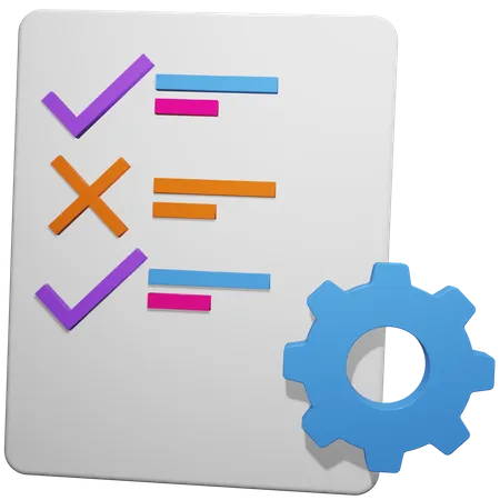 Schedule Management  3D Icon