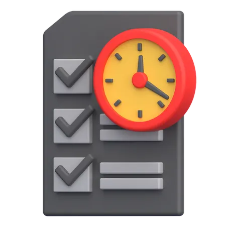 Schedule Management  3D Icon