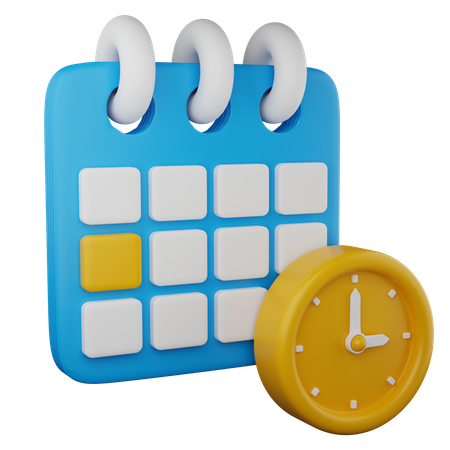 Schedule Management  3D Icon