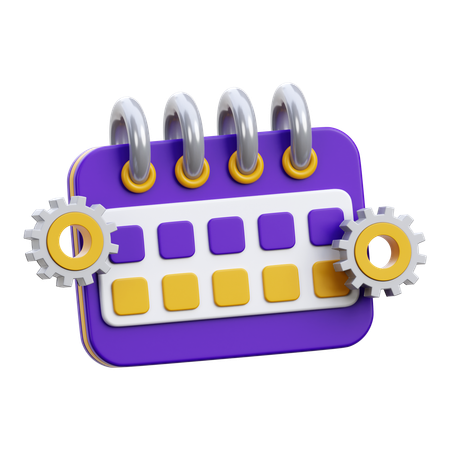 Schedule Management  3D Icon