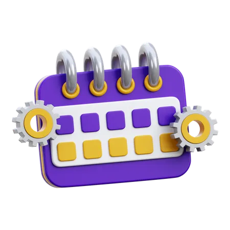 Schedule Management  3D Icon