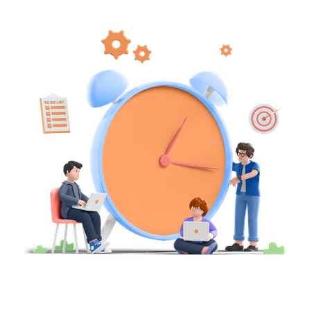 Schedule Management  3D Illustration