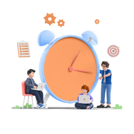 Schedule Management  3D Illustration