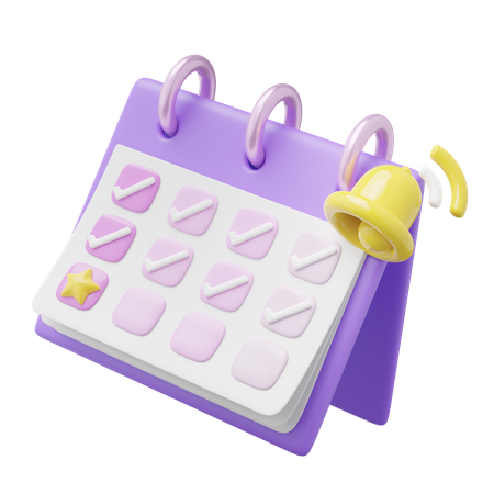 Schedule Notification  3D Icon